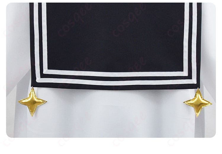 背面の披肩部分の装飾細部画像、阿古屋真珠(ロコムジカ)アイドル衣装の精緻なディテール。