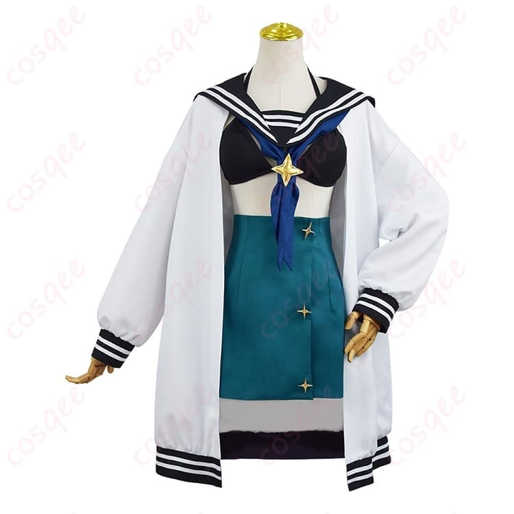 魔法少女にあこがれて 阿古屋真珠のアイドル衣装で爽やかに映える一着 - 1枚目の画像