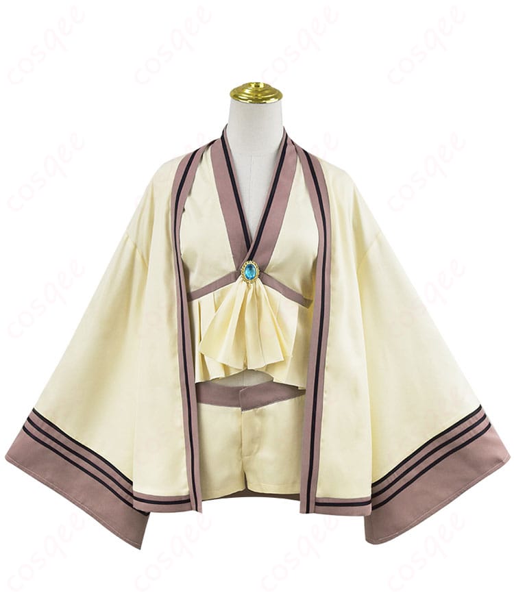 ゼーリエのコスプレ衣装の正面ビュー。高品質な素材と細かいディテールで、リアルな再現を実現しています。