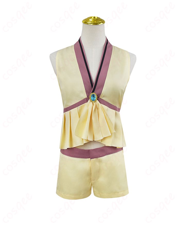 コスプレ衣装の内搭衣衫の正面ディテール。素材と縫製にこだわった高品質な仕上がり。