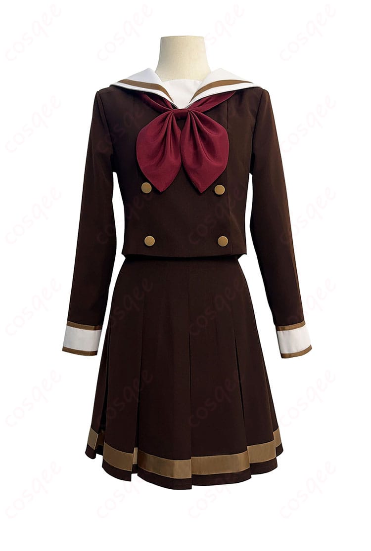 黄前久美子のコスプレ衣装、正面画像。北宇治高校の制服デザインを完全再現。コスプレ衣装として最適。