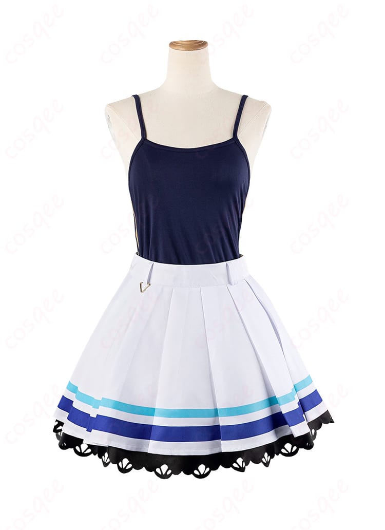 ウマ娘 プリティーダービー ヴィブロス コスプレ衣装 内搭背心正面詳細図。内側の背心部分のデザインやフィット感がわかる詳細な写真です。