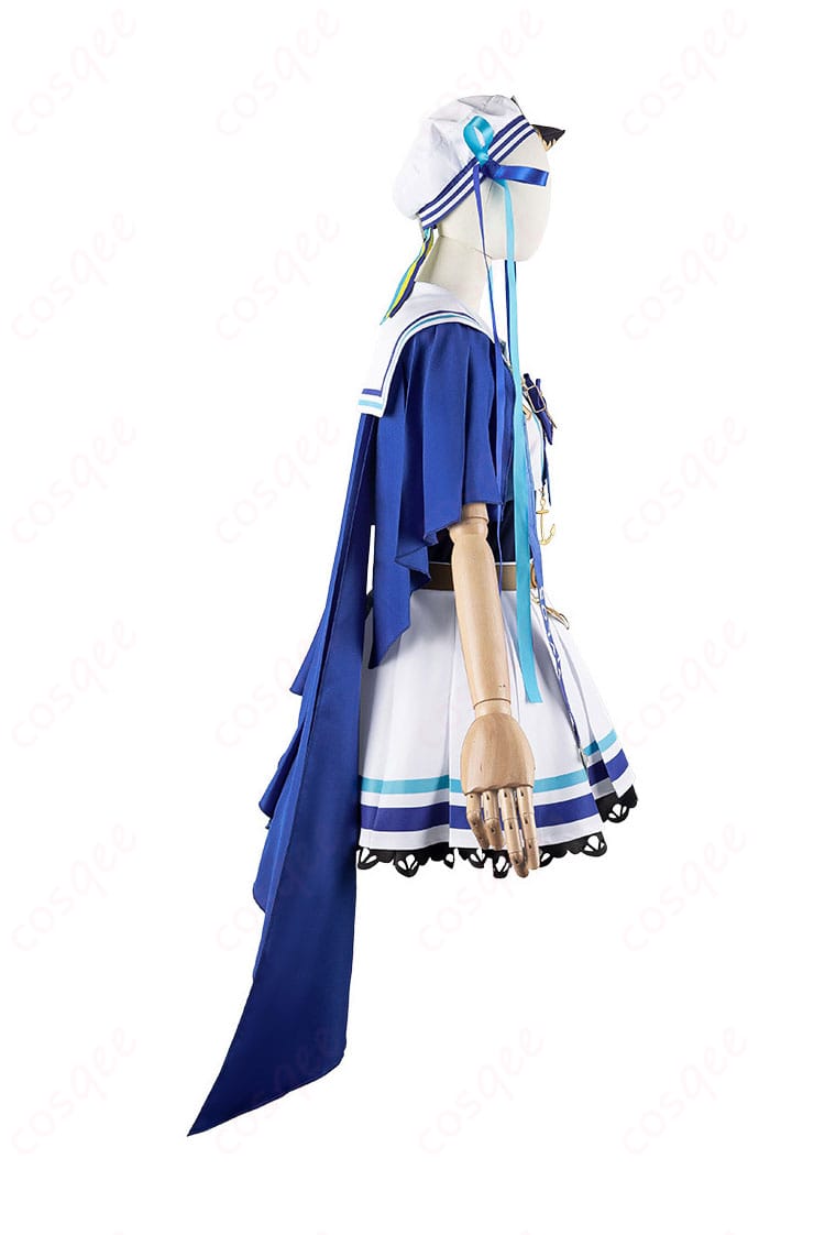 ウマ娘 プリティーダービー ヴィブロス コスプレ衣装 右側細部。細かい刺繍やデザインがきれいに再現されています。