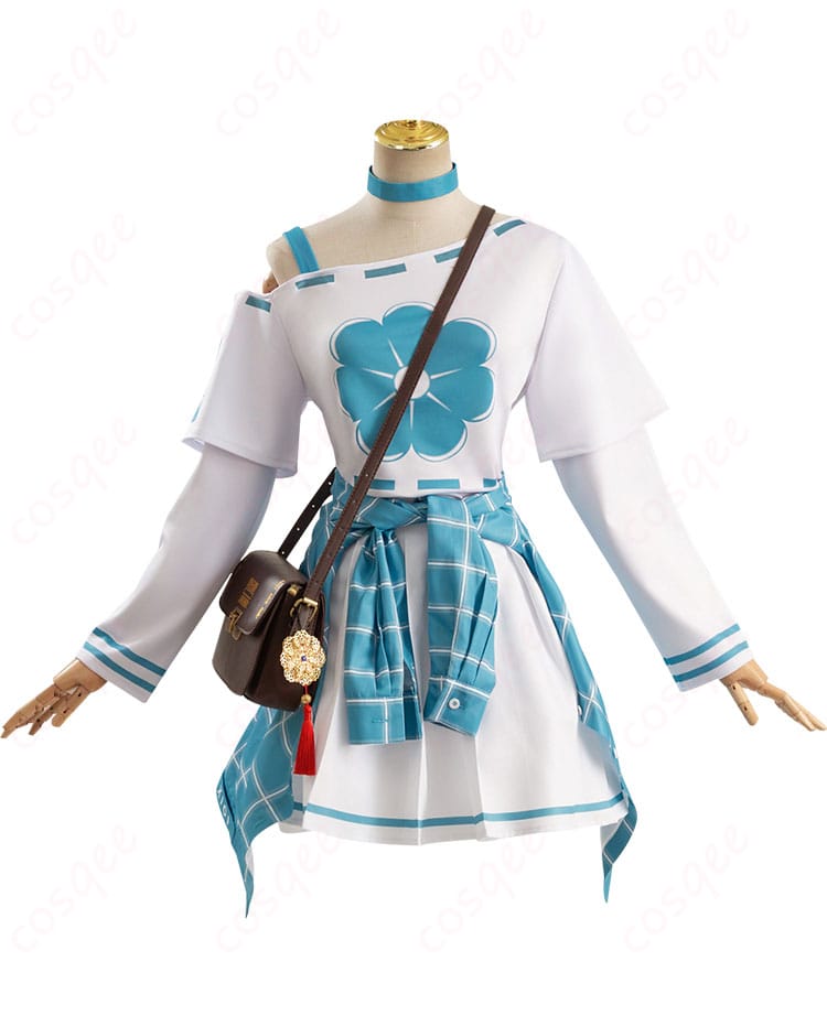 アニー・レスター コスプレ衣装の正面ビュー。ローソンコラボ仕様で詳細な装飾。