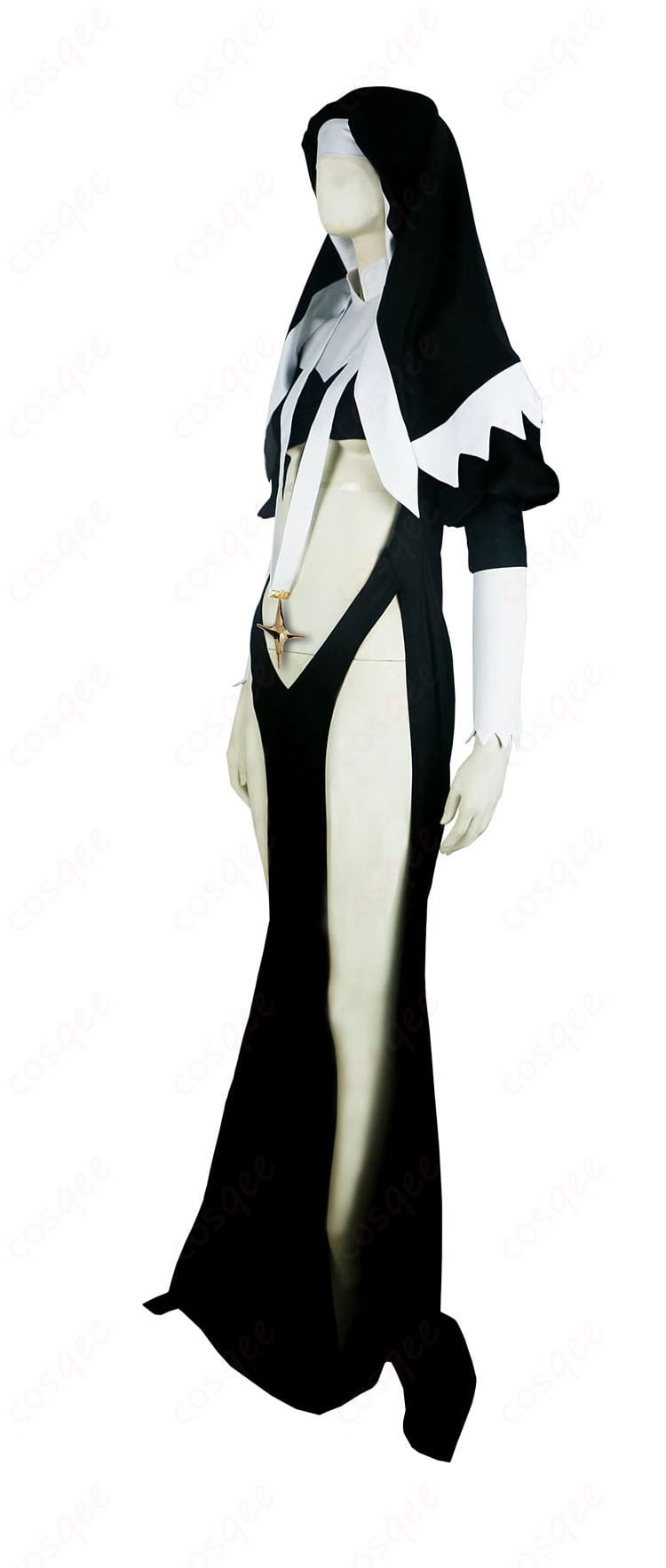 魔法少女にあこがれて シスタギガント コスプレ衣装 侧面图。突显服装的立体感和精致的裁剪,呈现完美轮廓。