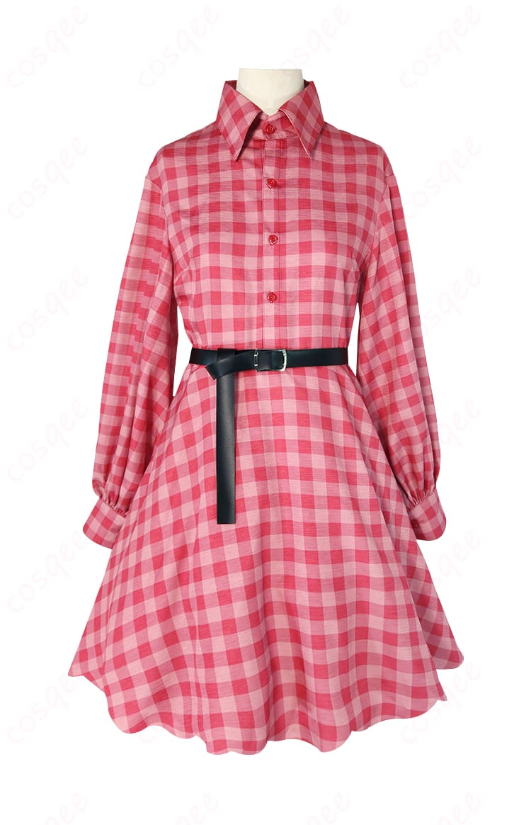 宮崎奏 コスプレ衣装 赤いチェック柄シャツの内側ディテール画像