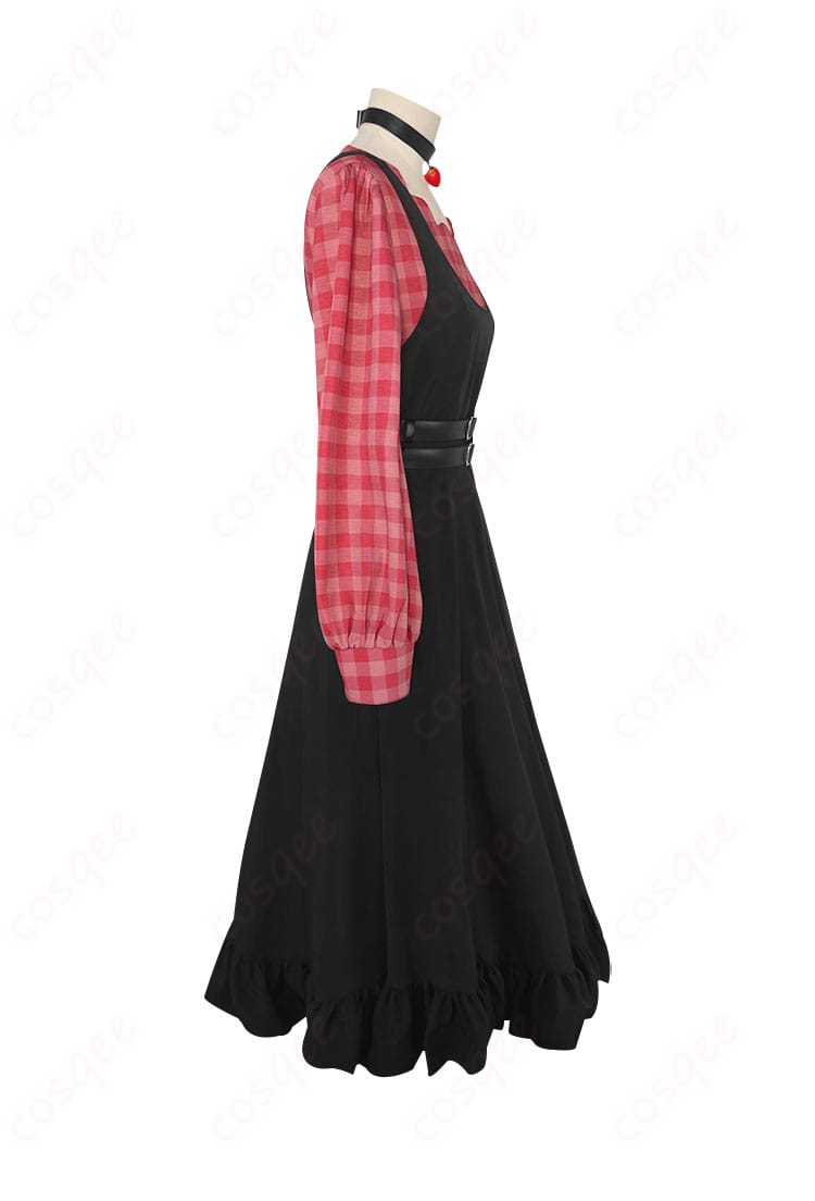 朝比奈まふゆ コスプレ衣装 右側のディテール。細かい刺繍やアクセサリーが特徴的で、作品の雰囲気を忠実に再現。