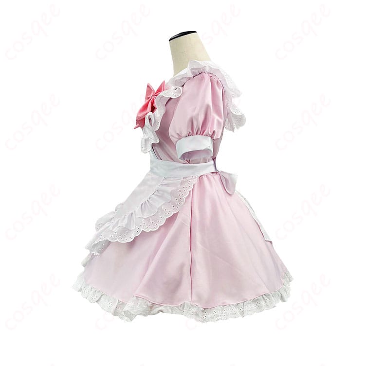 マギアレコード 鹿目まどか メイド服 コスプレ衣装 側面画像。衣装の細かいデザインとシルエットが確認できます。