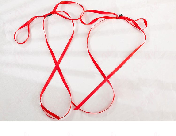 ムラサメ コスプレ衣装の髪飾り。頭に結ぶリボン装飾が特徴的で、完璧な仕上がり。