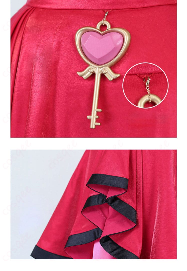 セレナ コスプレ衣装 スカート&アクセサリー ハートの鍵ディテール