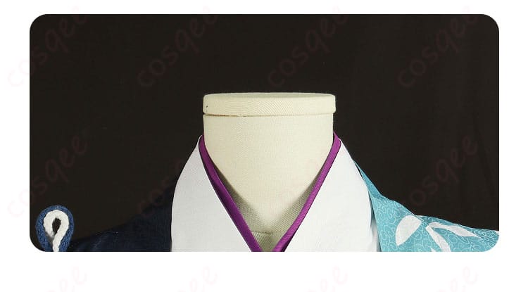「文豪ストレイドッグス 中島敦 コスプレ衣装 领口」衣装の襟元のディテール。