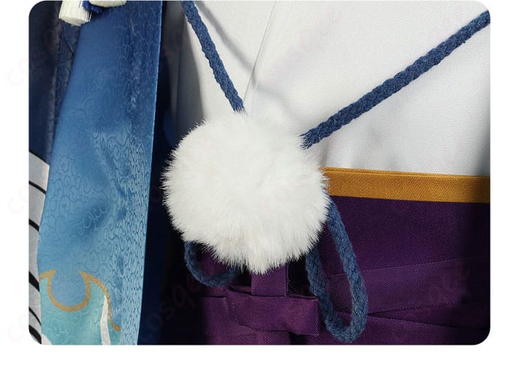 「文豪ストレイドッグス 中島敦 コスプレ衣装 小绒球配饰」衣装の小さなフェルトボール装飾。