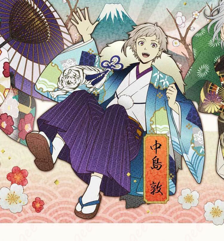 「文豪ストレイドッグス 中島敦 コスプレ衣装 寅月 ver.」キャラクターイメージ図。