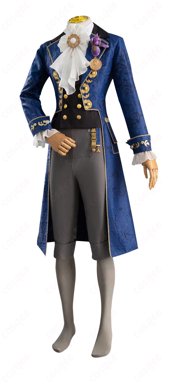 「第五人格 隠者(アルヴァ・ロレンツ)コスプレ衣装 側面図、細部にこだわった仕上げ