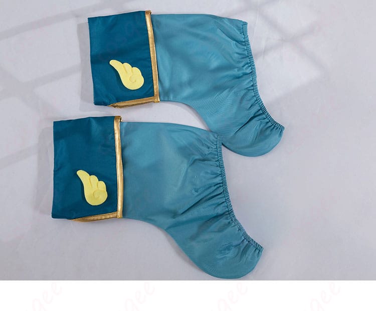 コスプレ衣装の靴カバーの装飾ディテール