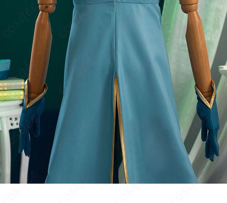 コスプレ衣装背面のディテール、リアルな仕上がり