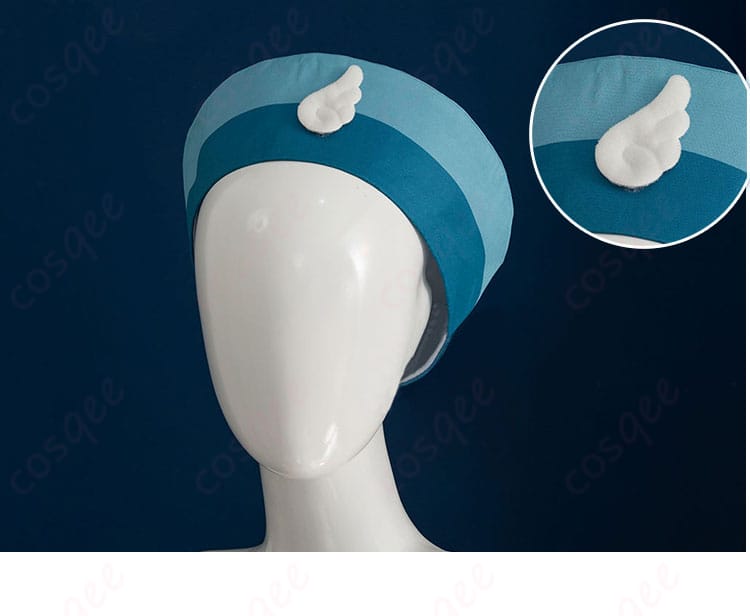 コスプレ衣装の帽子とその装飾ディテール