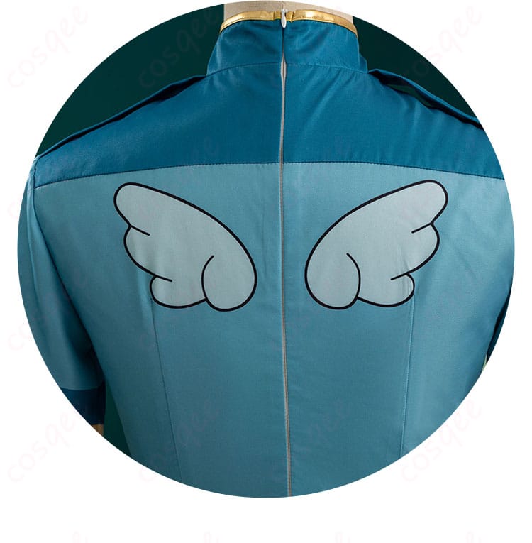 背肩部分の装飾ディテールを示す画像