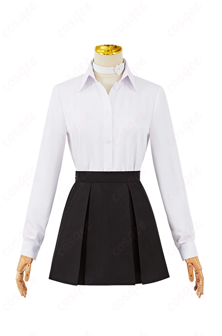 岳羽ゆかり コスプレ衣装の白い衬衫内搭の正面ディテール - 高品質な素材、快適な着心地