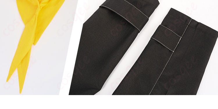 久慈川りせ コスプレ衣装の領結と衣袖の装飾。キャラクターに合わせた華やかなディテール。