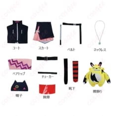 パルワールド ゾーイ・レインのロック感をまとう黒赤コスプレ衣装｜撮影映えと着やすさを両立 - 4枚目の画像（サムネイル）