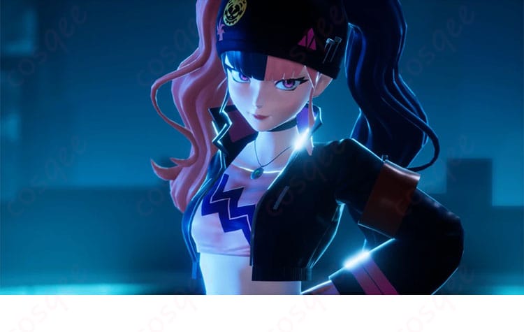 商品役キャラクターのイラスト、ゾーイ・レイン コスプレ衣装のデザインが忠実に再現されています。