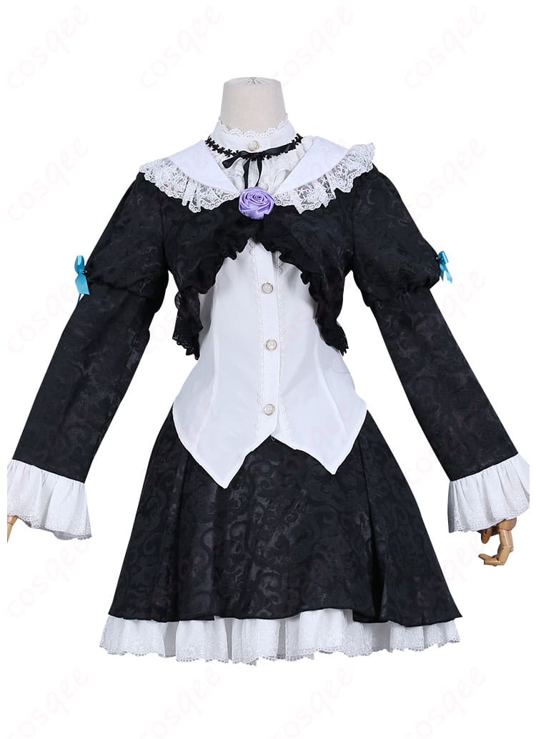 黒猫(五更瑠璃) ゴスロリコスプレ衣装 正面图