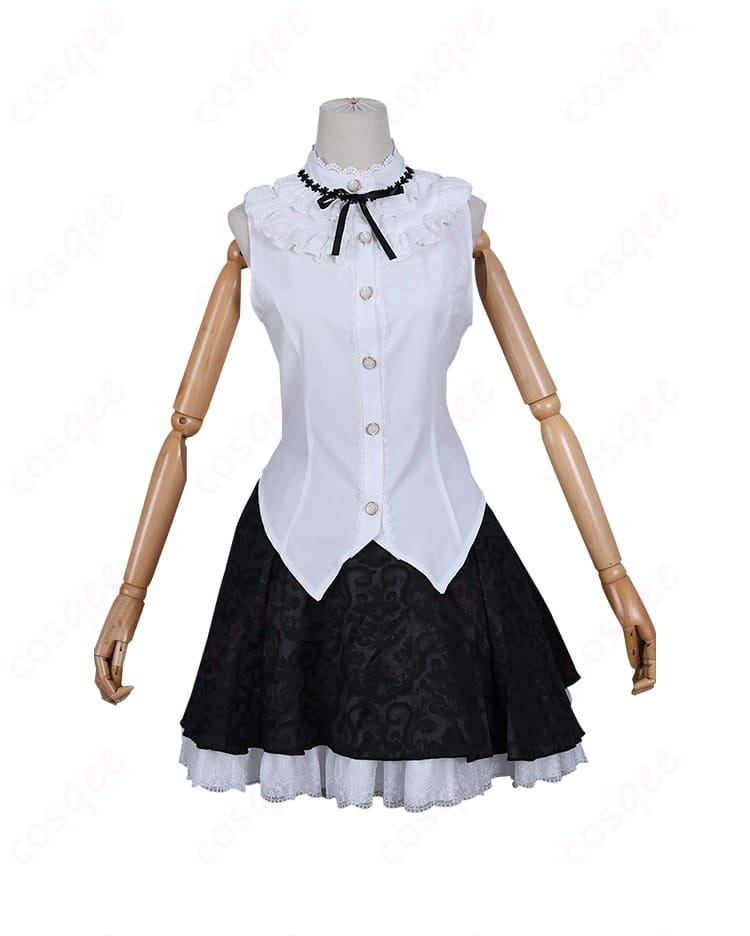 黒猫(五更瑠璃) ゴスロリコスプレ衣装 内搭正面细节图