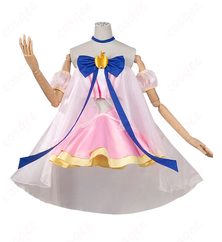 雪森りんごの変身後コスプレ衣装の正面画像。可愛らしいデザインの衣装全体が見えます。