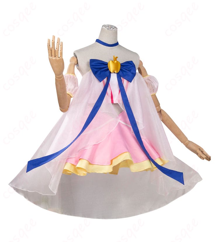 雪森りんごコスプレ衣装の側面画像。衣装のシルエットとディテールがしっかりと確認できます。
