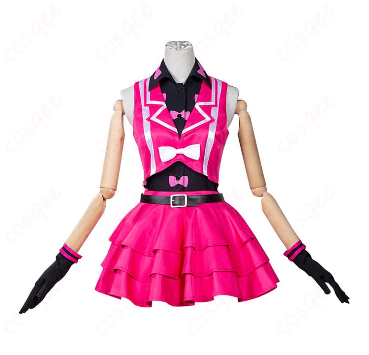 プリティーリズム・オーロラドリーム 春音あいら コスプレ衣装の正面画像。ユニット衣装のディテールをしっかりと再現しています。