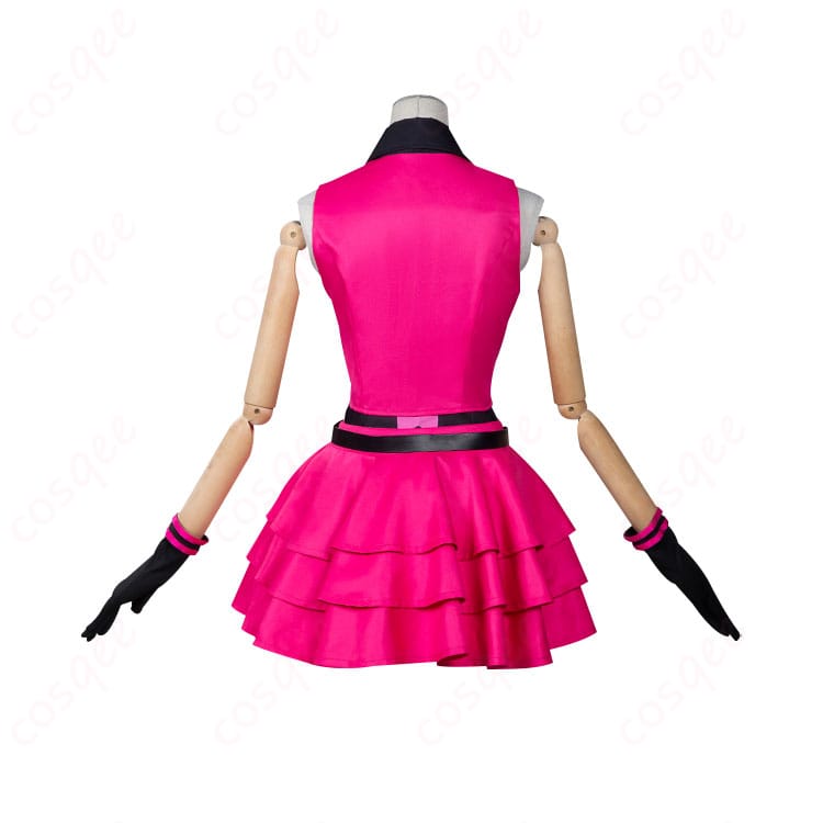 プリティーリズム・オーロラドリーム 春音あいら コスプレ衣装の背面画像。後ろ姿の細部まで丁寧に仕上げています。