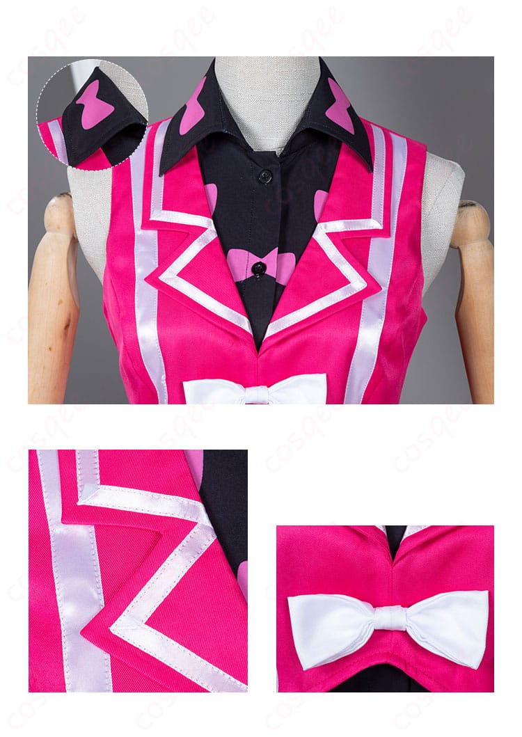 春音あいら コスプレ衣装の衣領・襟の装飾ディテール。美しい刺繍と華やかなデザインが特徴です。