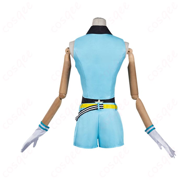 プリズム・オーロラドリーム 天宮りずむ コスプレ衣装 背面からの画像。背面のディテールも完璧に再現。