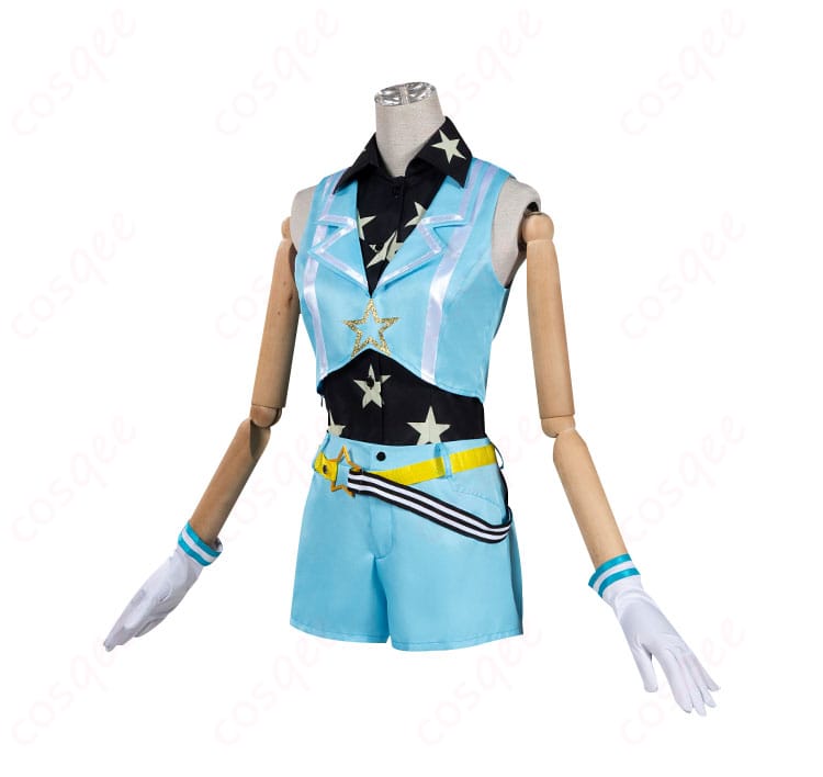 プリズム・オーロラドリーム 天宮りずむ コスプレ衣装 サイドビュー。衣装の細かいデザインが美しく表現されています。