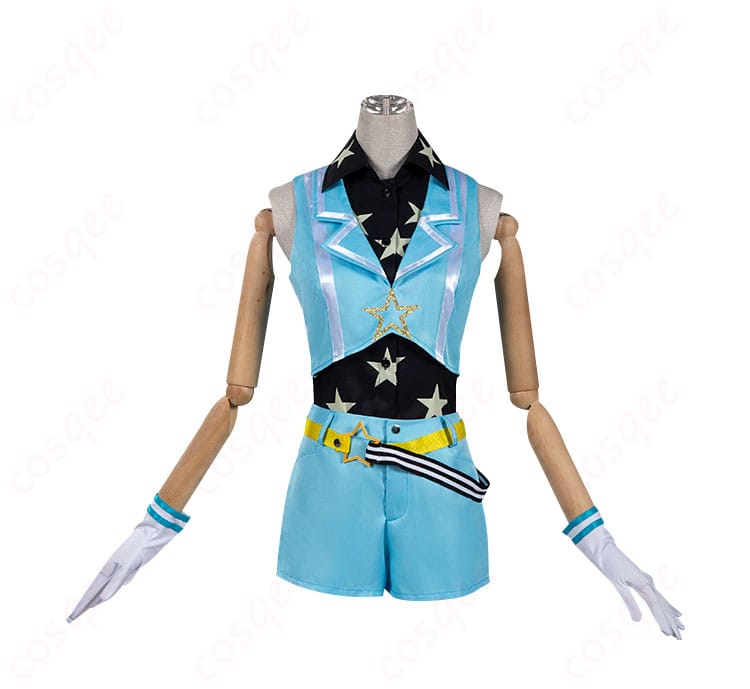 プリズム・オーロラドリーム 天宮りずむ コスプレ衣装 正面からの画像。ユニット衣装の細部がしっかりと再現されています。