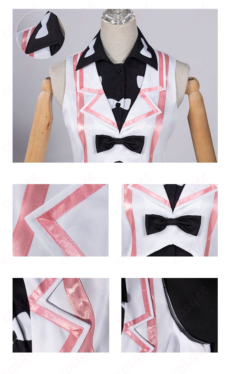 プリティーリズム・オーロラドリーム 高峰みおん コスプレ衣装 衣服の襟と装飾の詳細画像、精緻なデザイン