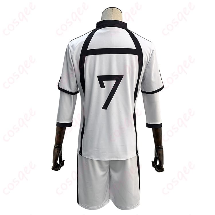 ブルーロック 凪誠士郎の白宝高校ユニフォーム コスプレ｜軽くて動きやすく写真映えも抜群 - 2枚目の画像
