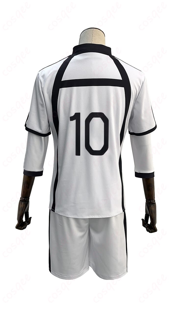 ブルーロック 御影玲王 コスプレ衣装の背面画像。背面のディテールとデザインがしっかりと再現されています。