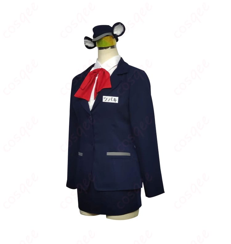 「ブルーアーカイブ 春日ツバキ コスプレ衣装」の側面画像。細部まで忠実に再現された春日ツバキの衣装を強調。