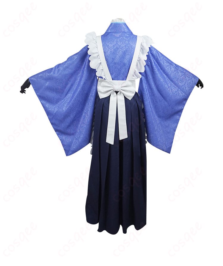 小林さんちのメイドラゴン カンナカムイ メイド服コスプレ衣装の背面画像。後ろ姿も忠実に再現されており、ディテールが光ります。