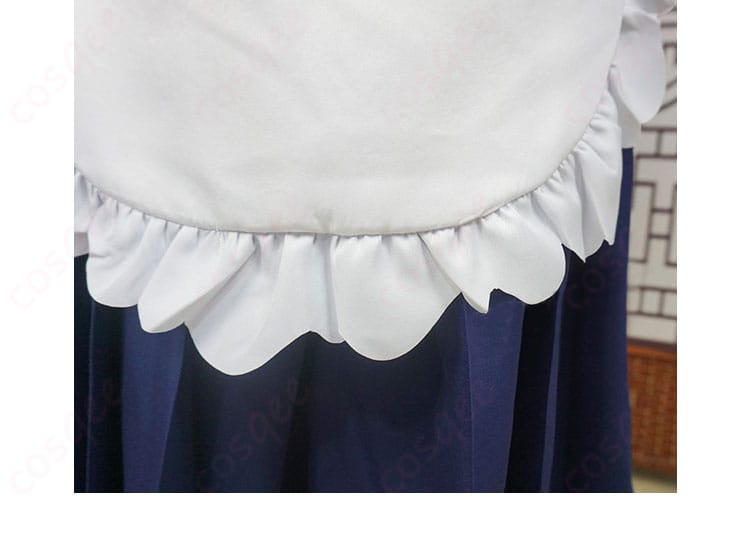 小林さんちのメイドラゴン カンナカムイ メイド服のスカート裾部分の装飾画像。華やかで可愛らしいディテールが特徴です。