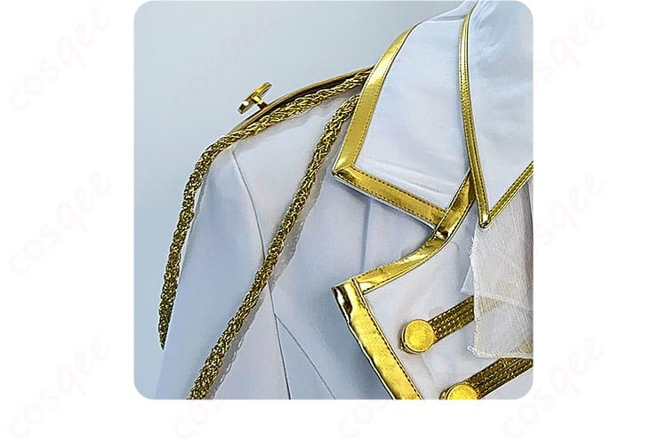 ブルーロック 凪誠士郎 コスプレ衣装の襟部分の装飾。ディテールが美しく仕上げられています。