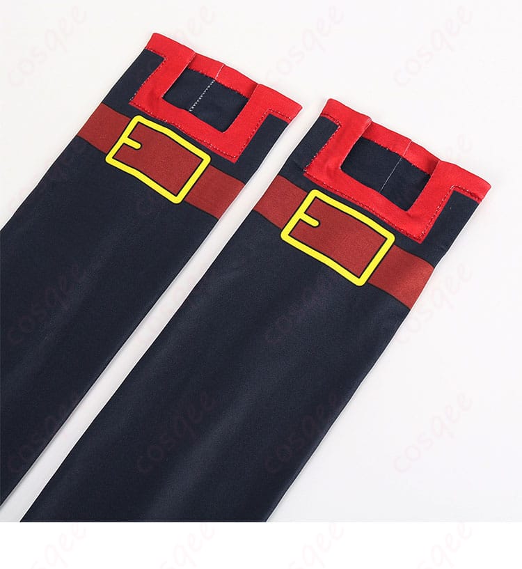 コスプレ衣装に付属する靴下のディテール画像。デザインが細かく再現され、快適に着用できます。