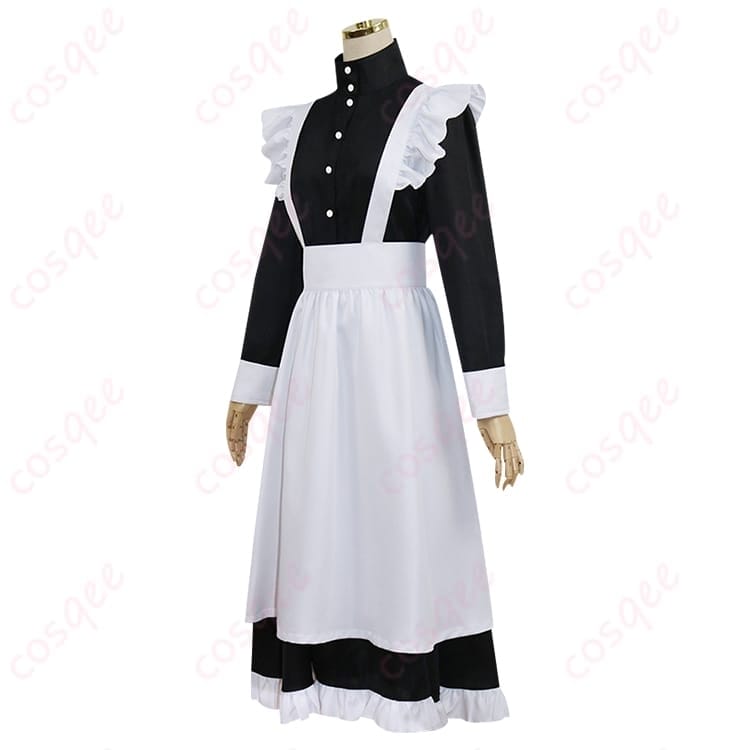 魔都精兵のスレイブ 大川村寧の清楚メイド風コスプレ 衣装一式で写真映えも着やすさも両立 - 2枚目の画像