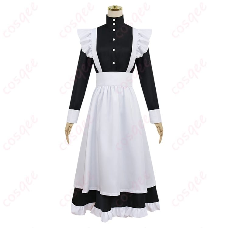 魔都精兵のスレイブ 大川村寧の清楚メイド風コスプレ 衣装一式で写真映えも着やすさも両立 - 1枚目の画像