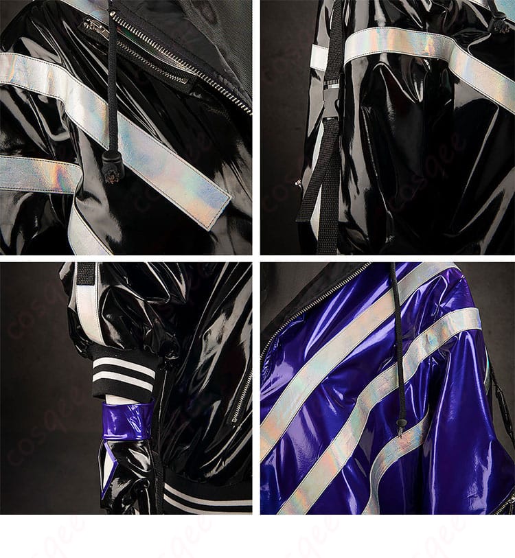 鉄拳8 麗奈(Reina) コスプレ衣装の右肩袖装飾の細部画像。細かなディテールが強調されています。