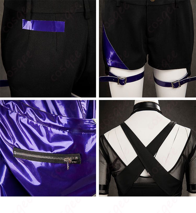 鉄拳8 麗奈(Reina)の衣服とパンツ部分の装飾の細かいディテール画像。