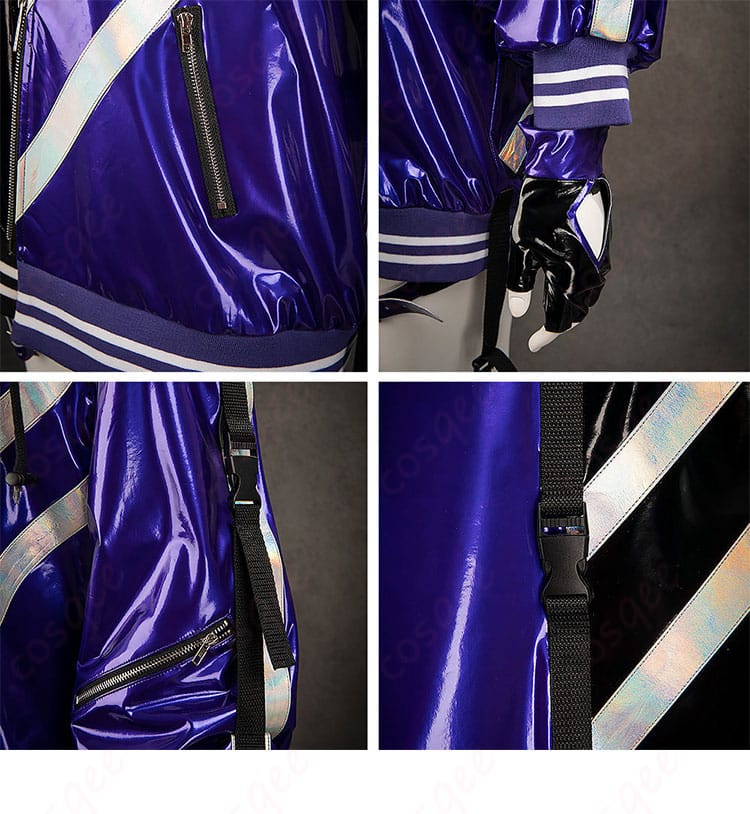 鉄拳8 麗奈(Reina)コスプレ衣装の左袖部分の装飾詳細画像。高品質な仕上げ。