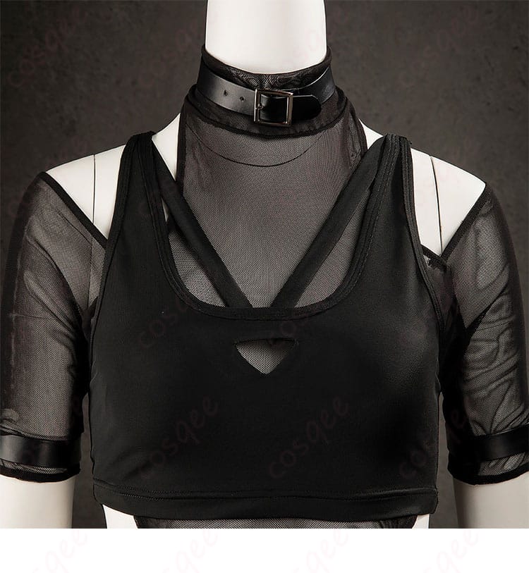 鉄拳8 麗奈(Reina)コスプレ衣装の内搭部分の装飾詳細。着用感も重視されたデザインです。